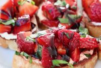 Balsamic Strawberry Bruschetta