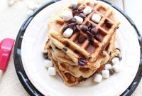 Decadent Gluten-Free S’mores Waffles