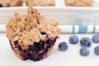 Wholesome Gluten-Free Blueberry Coffee Crumble Muffins