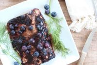 Smoky Blueberry Glazed Salmon
