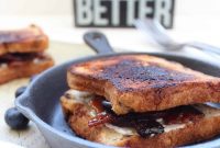 Candied Bacon Blueberry Goat Cheese Melt