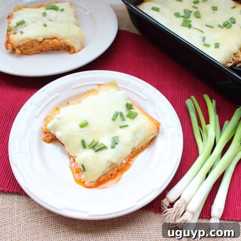 Ultimate Buffalo Chicken Alfredo Lasagna 8 featured 14183