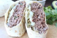 Fiery Jalapeño Burger Burrito