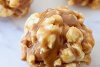 Chewy Peanut Butter Popcorn Bites