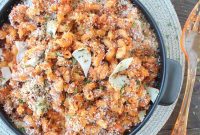 Smoky Chorizo & Roasted Red Pepper Mac & Cheese Bake