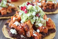 Jeweled Guacamole Turkey Tostadas