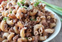 Savory One Pan Beef Macaroni