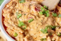 Kickin’ Buffalo Cheeseburger Dip