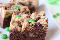 Irish Cream and Guinness Fusion Brookies