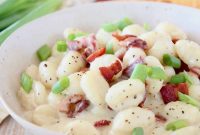 One-Pot Loaded Baked Potato Gnocchi