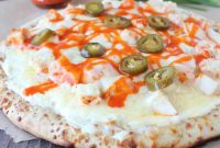 Creamy Buffalo Chicken Pizza