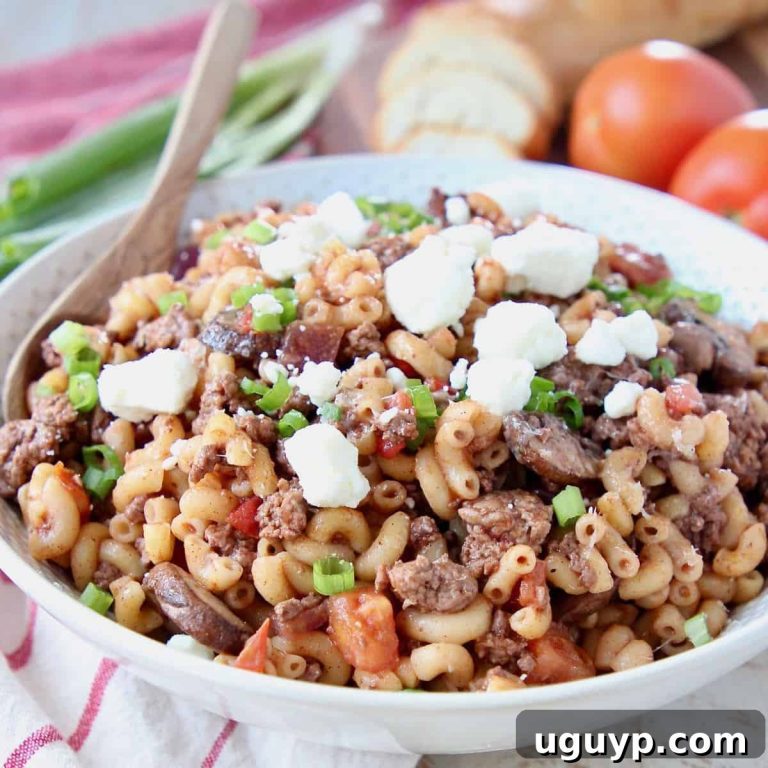 Mediterranean Ground Lamb Pasta Skillet 58 featured 17639