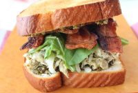Zesty Pesto Bacon and Egg Breakfast Stack