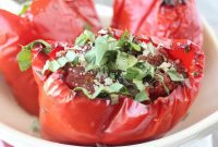 Hearty Slow Cooker Italian Stuffed Peppers