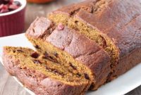 Comforting Cranberry Pumpkin Loaf
