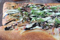 Sweet Pear and Crispy Pancetta Pizza