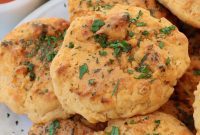 Kickin’ Buffalo Cheddar Biscuits