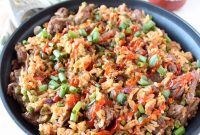 Fiery Sriracha Steak Fried Rice
