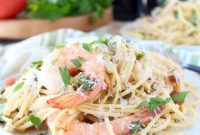 Easy Tuscan Lemon Garlic Shrimp Pasta