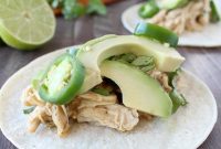 Zesty Slow Cooker Pulled Chicken Tacos