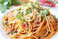 Buffalo Taco Spaghetti Skillet