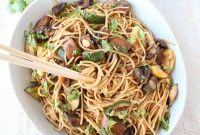 Smoky Grilled Lo Mein with Fresh Veggies