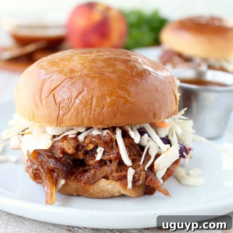 Sweet & Smoky Peach Pulled Pork Sandwiches 18 featured 21293