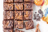 Swirled Pumpkin Cheesecake Slow Cooker Brownies