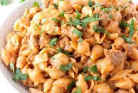 Effortless Cheesy Italian Sausage Shells