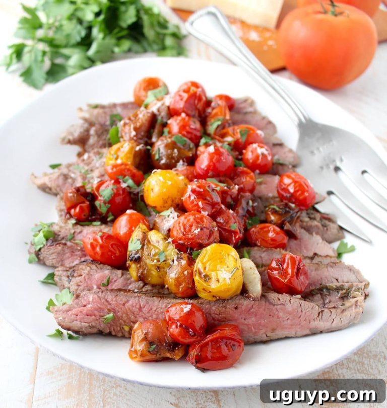 Tuscan Seared Flank Steak with Burst Cherry Tomatoes 46 featured 23191