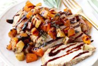 Harvest Chicken with Butternut Apple Bruschetta