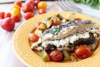 One Pan Pesto Goat Cheese Chicken