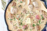 Hearty German Meatball Potato Feast