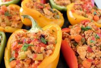 Spicy Buffalo Chicken Pepper Boats