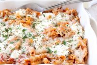 Decadent Three Cheese Ziti Bake