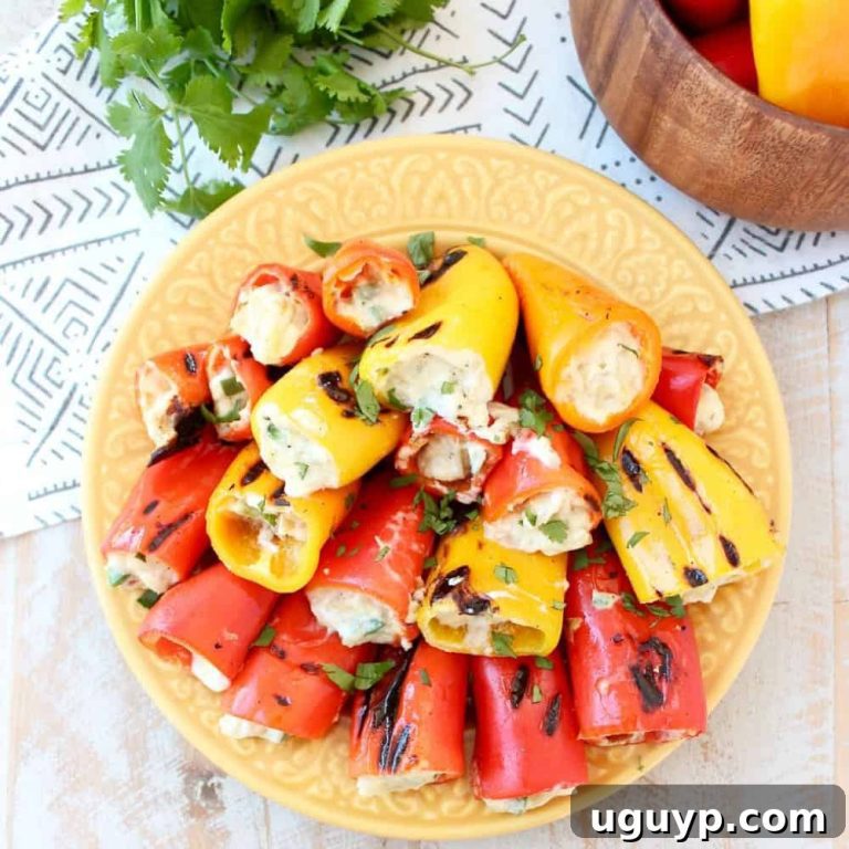 Creamy Artichoke Stuffed Grilled Peppers 1 featured 27534