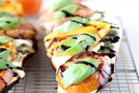 Grilled Caprese Baguette Pizza
