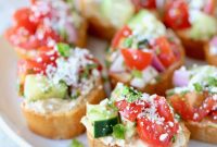 Vibrant Greek Bruschetta