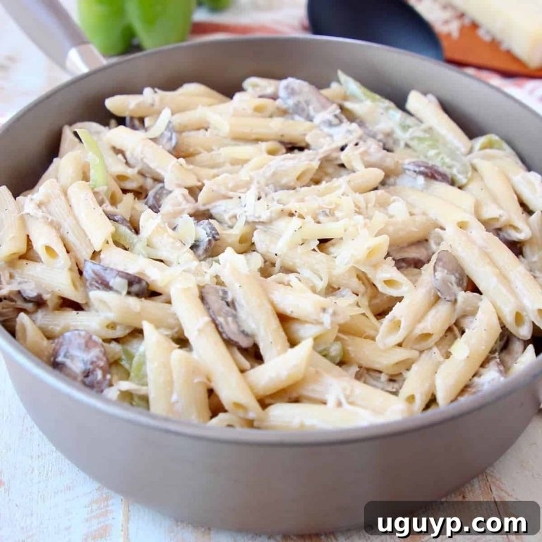 Caramelized Onion & Gruyere Chicken Pasta 25 featured 28386