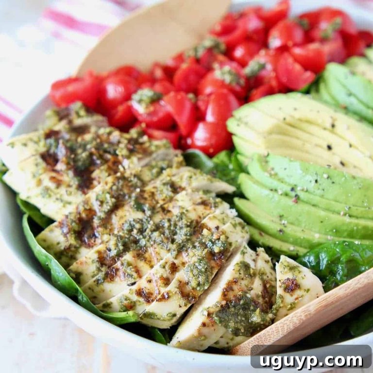 Vibrant Pesto Chicken & Avocado Salad 37 featured 33187