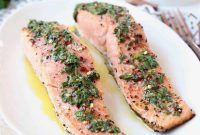 Flame-Kissed Salmon with Zesty Chimichurri