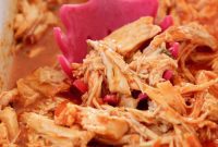 Shredded Slow Cooker Buffalo Chicken