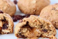 Caramel Stuffed Oatmeal Raisin Delights