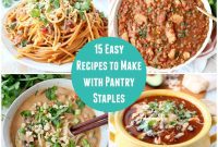 Your Pantry Your Plate 15 Easy Recipes and a Shopping List
