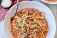 Boscaiola’s Creamy Comfort: Mushroom and Bacon Pasta