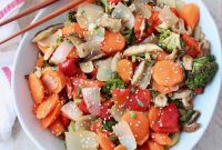 Vibrant Roasted Asian Medley with Zesty Ginger-Soy Glaze
