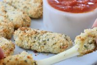 Golden Crispy Air Fryer Mozzarella Sticks