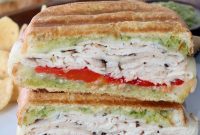 Mediterranean Turkey Pesto Sandwich