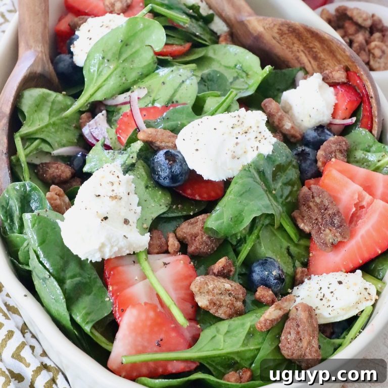 Vibrant Strawberry Spinach Salad 32 featured 8035