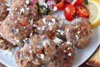 Juicy Greek Meatballs with Refreshing Tzatziki